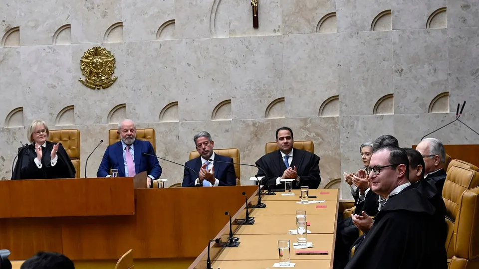 Cristiano Zanin em sessão solene de posse no Supremo Tribunal Federal